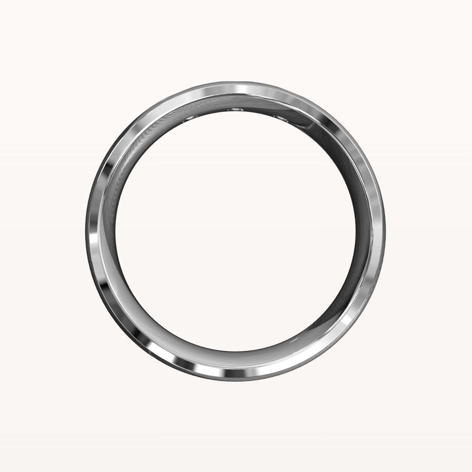 Half Round Trio Flush Set Diamond Band