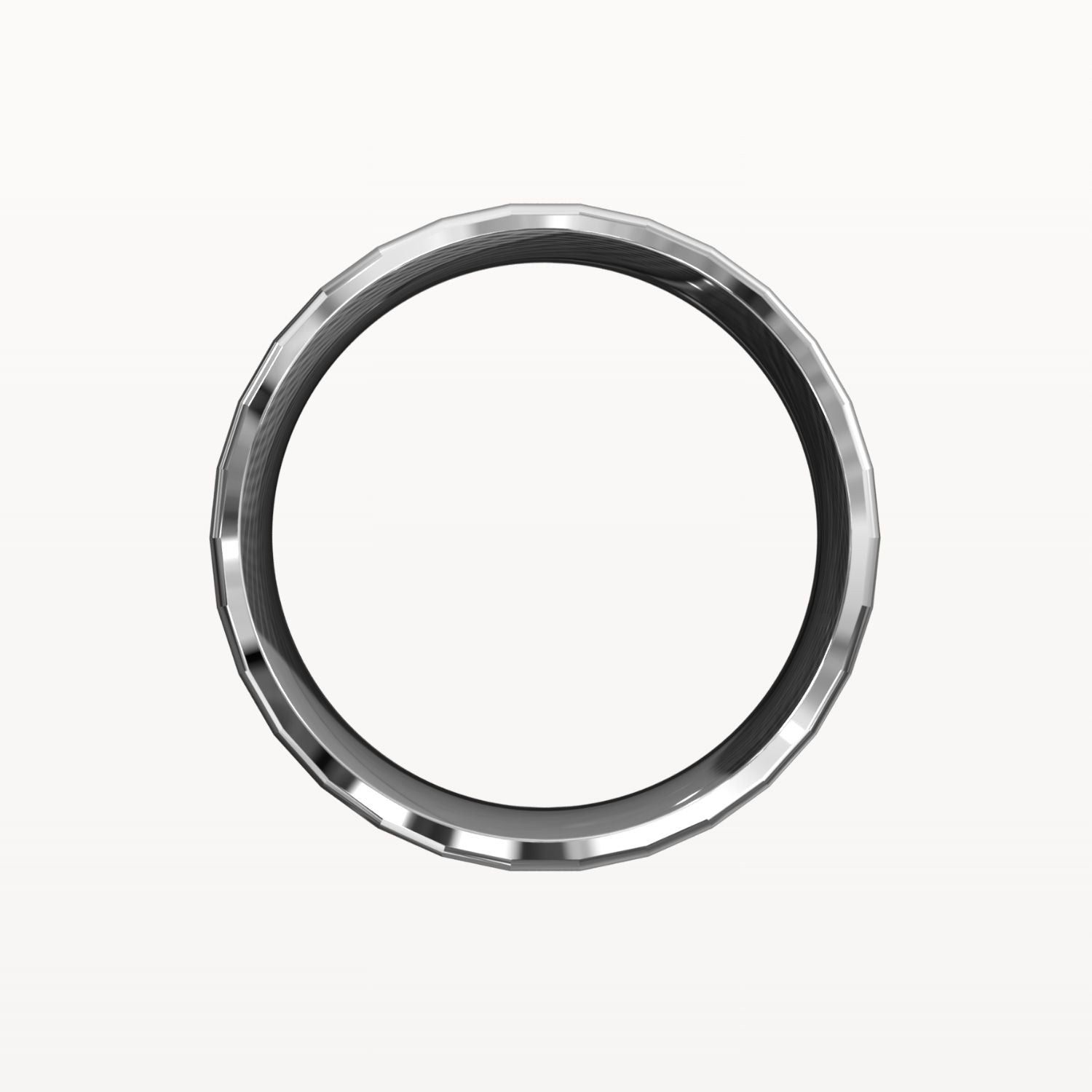 Facet Polished Edge Centre-Brushed Band