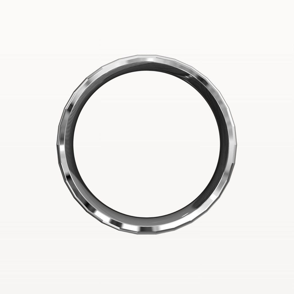 Facet Polished Edge Centre-Brushed Band