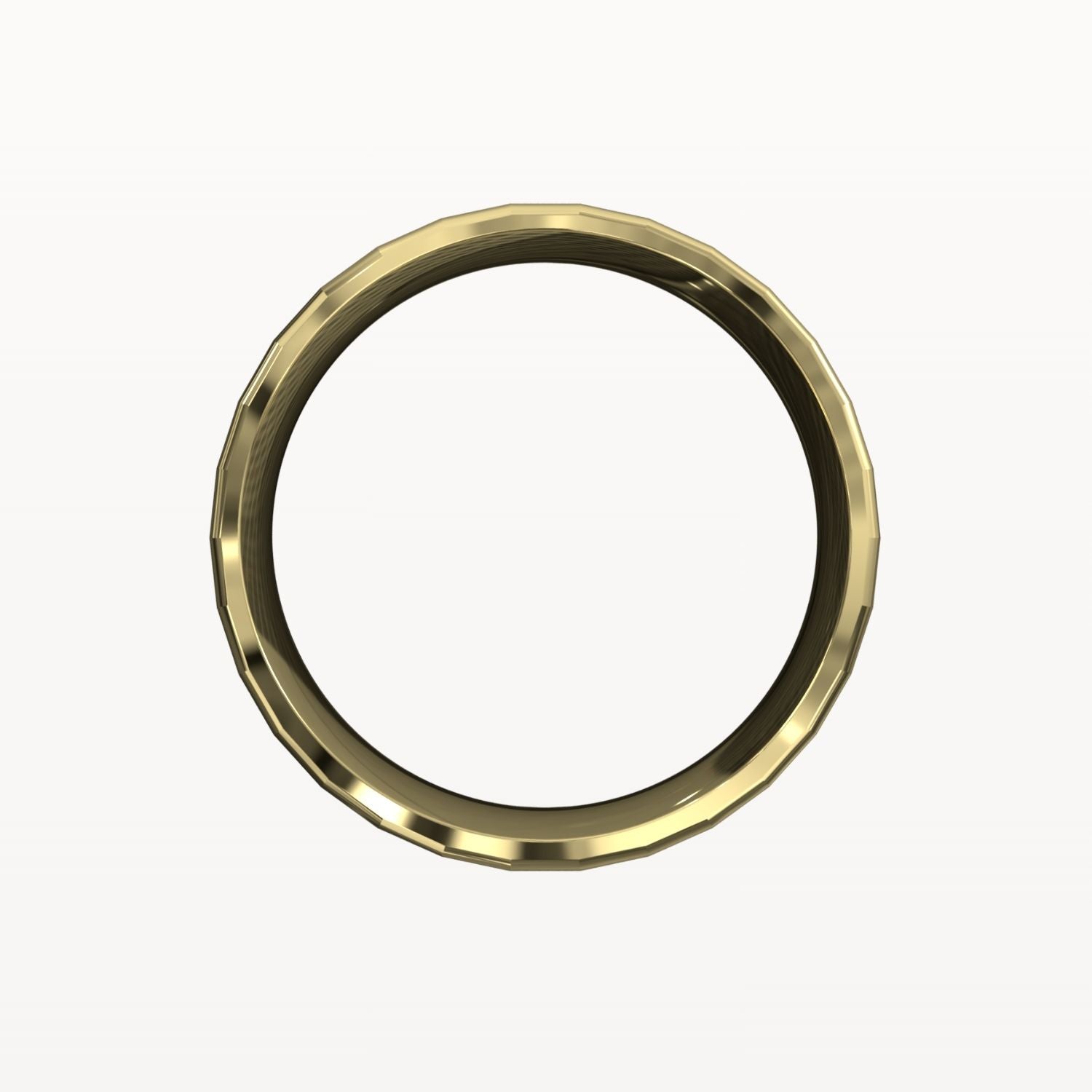 Facet Polished Edge Centre-Brushed Band