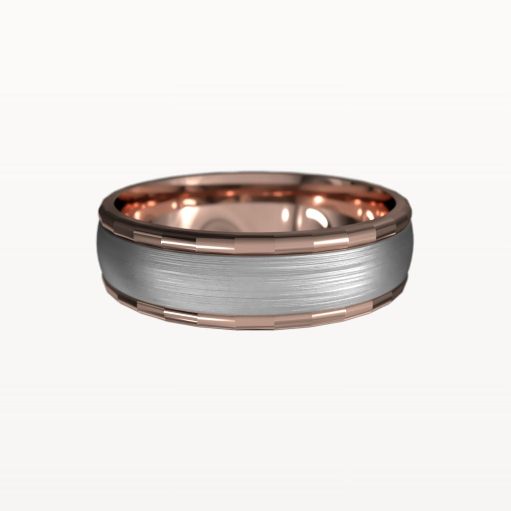 Facet Polished Edge Centre-Brushed Band