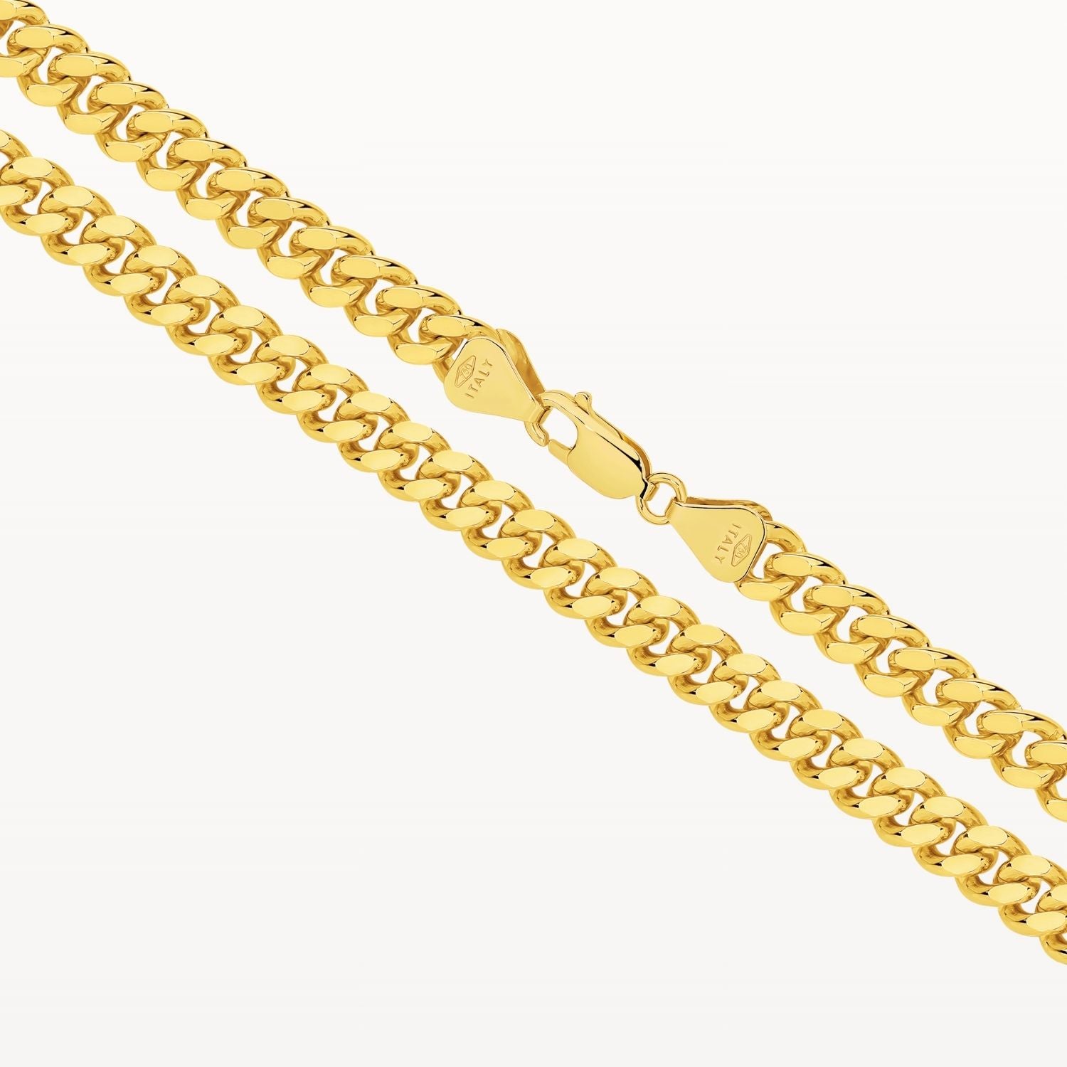 Italian Diamond Cut Curb Bracelet