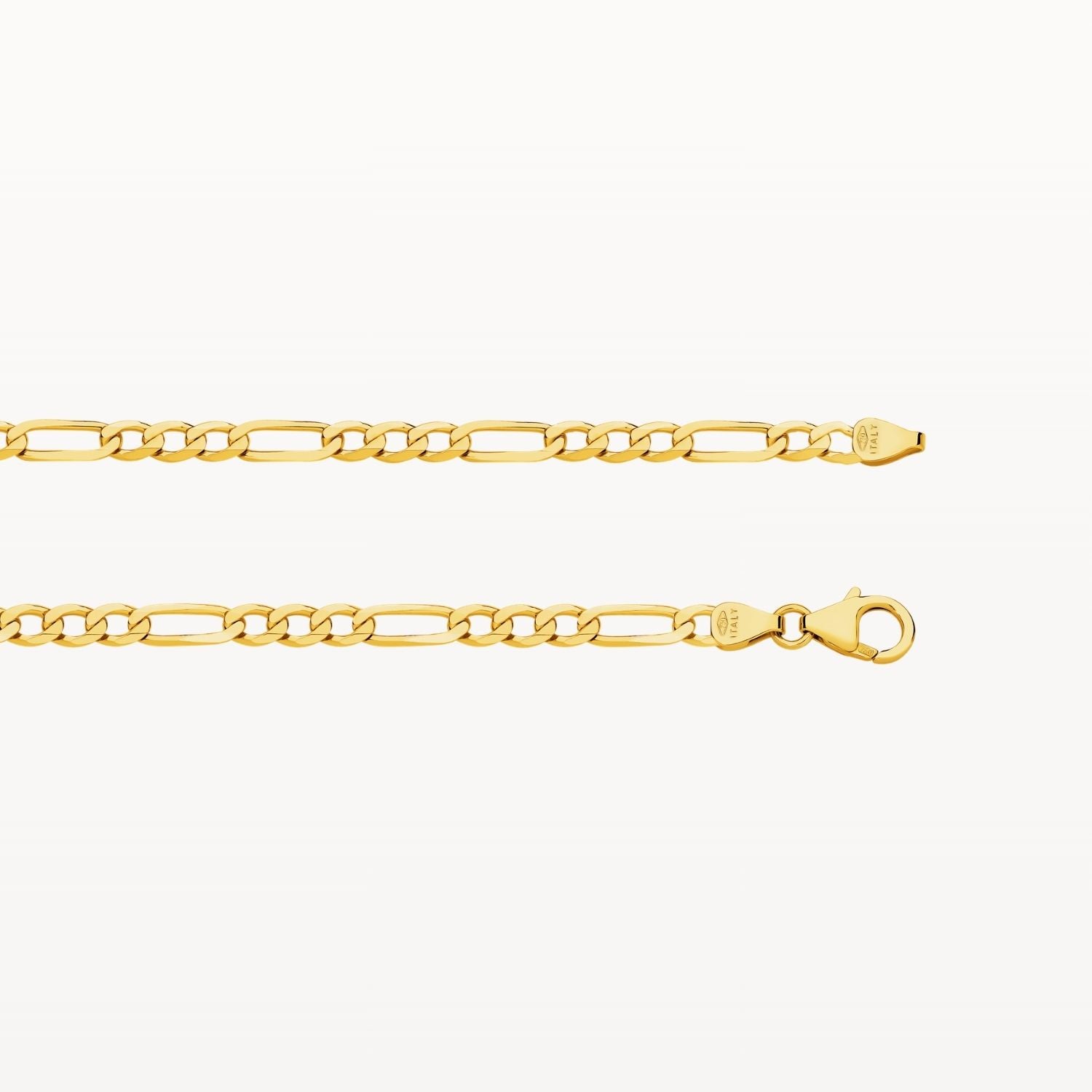 Flat Diamond Cut Figaro