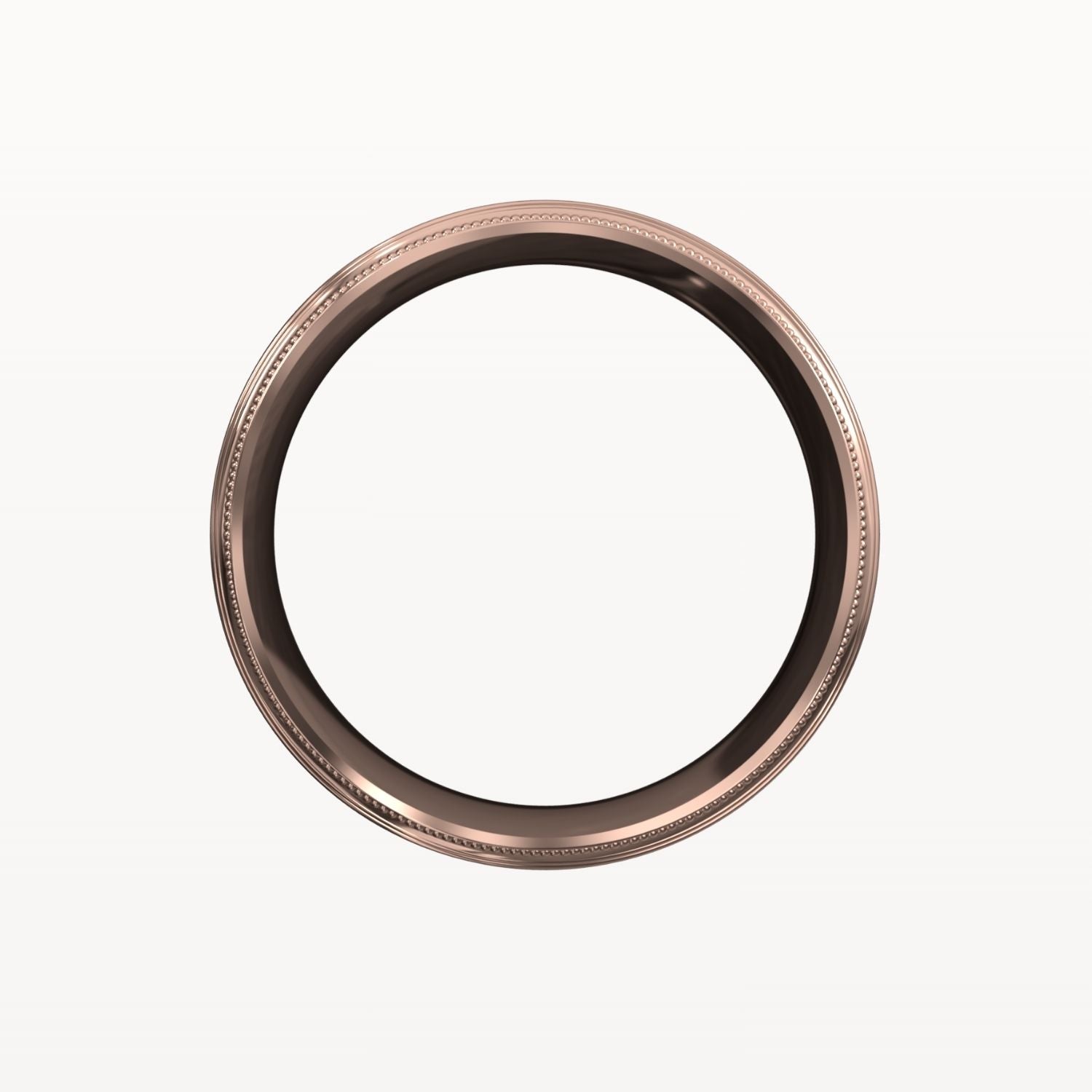 Ice Matte Milgrain Edged Band