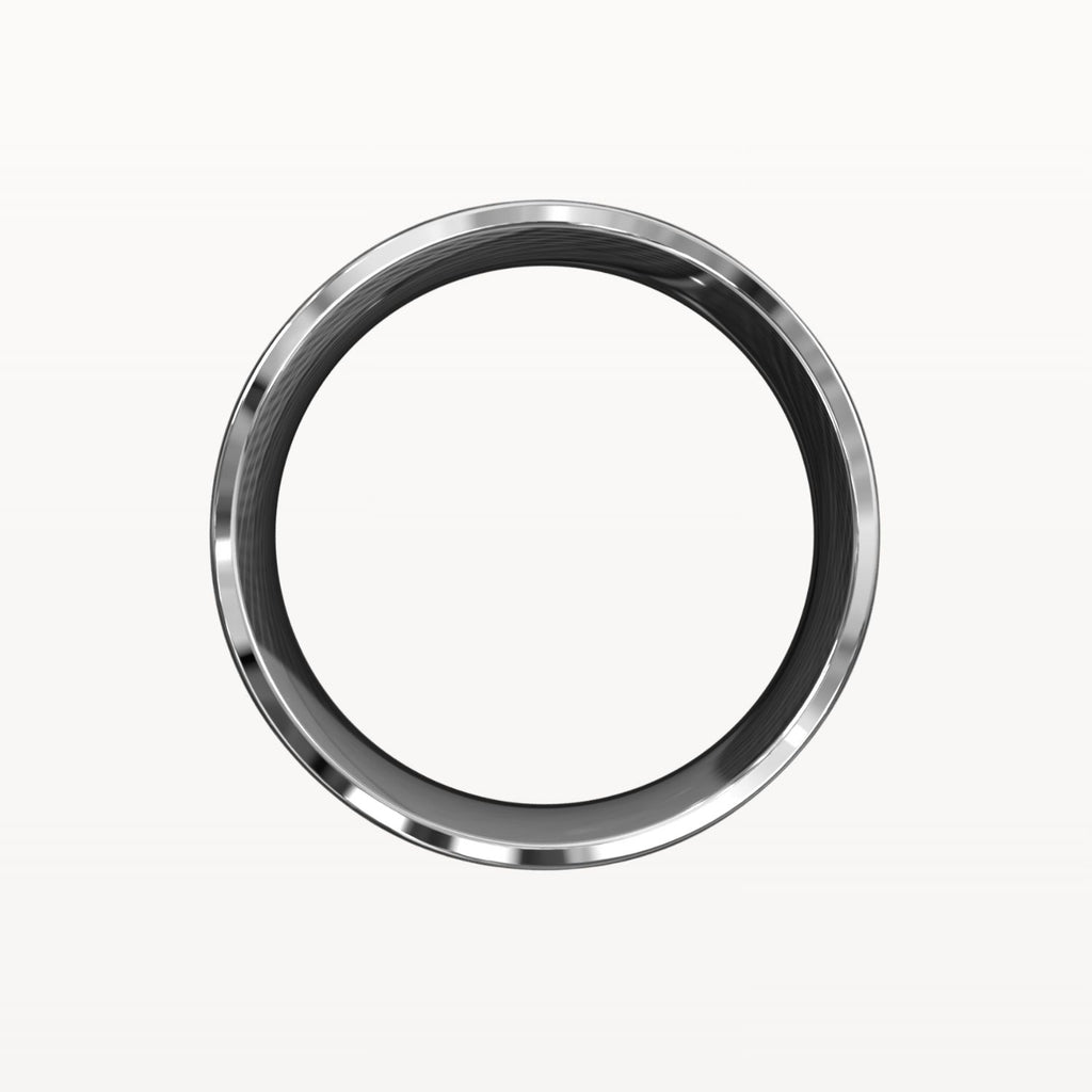 Facet Polished Edge Centre-Brushed Band