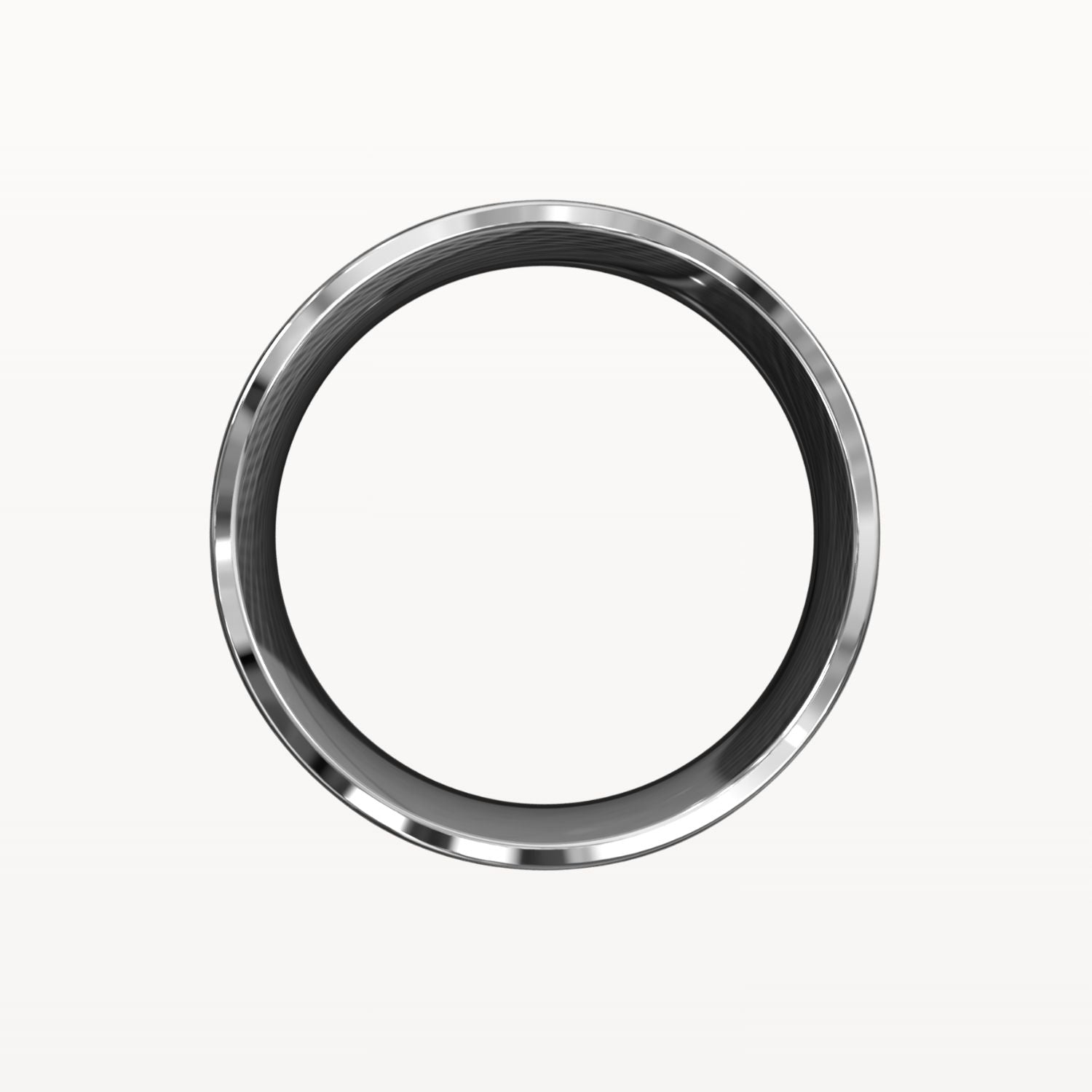 Facet Polished Edge Centre-Brushed Band