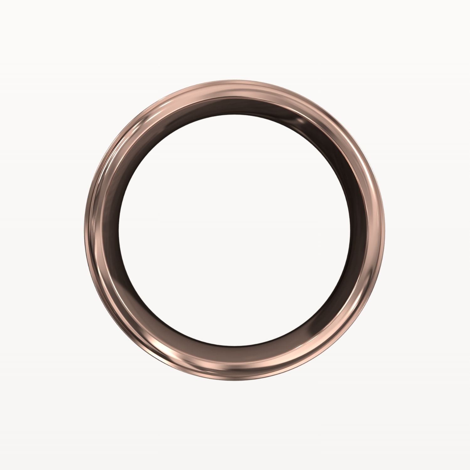 Diamond Parallel Panelled Brushed Band