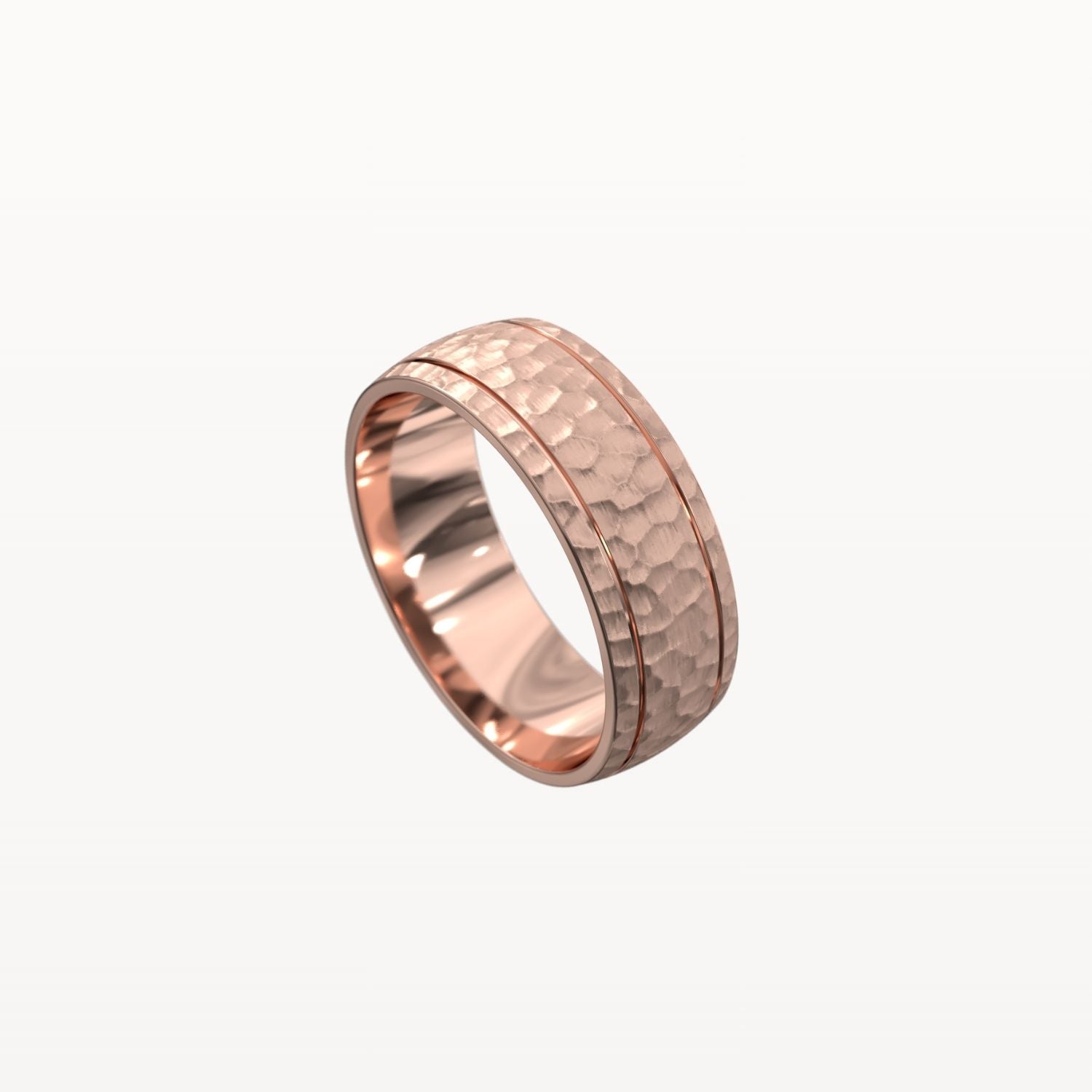 Hammered Hand-Carved Dual Chanel Band